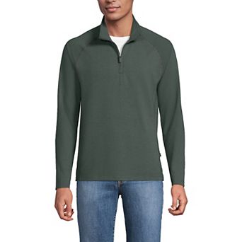 Big & Tall Lands' End Long Sleeve French Terry Quarter Zip Sweatshirt