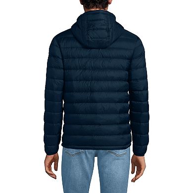 Big & Tall Lands' End Hooded Wanderweight Down Jacket