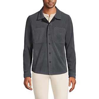 Big & Tall Lands' End Fleece Shirt Jacket