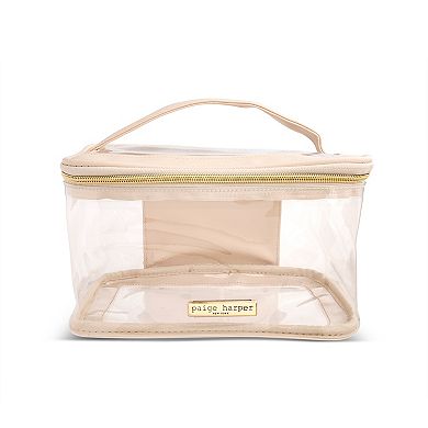 Paige Harper 2-pc. Clear Cosmetic Bag Set