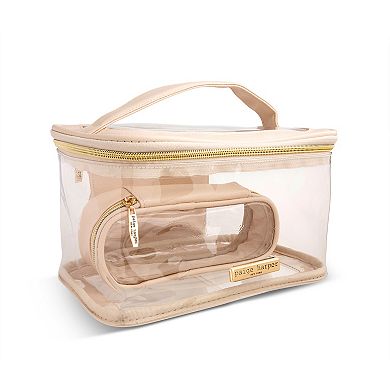 Paige Harper 2-pc. Clear Cosmetic Bag Set