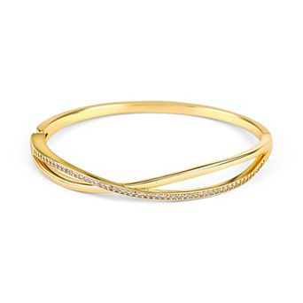 Danecraft Gold Plated And Cz Bangle