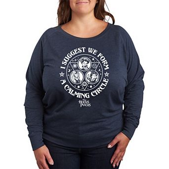 Disney's Hocus Pocus Plus Size Calming Circle French Terry Long Sleeve Tee