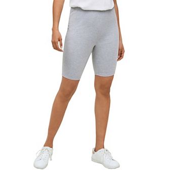 ellos Plus Size Stretch Knit Bike Shorts