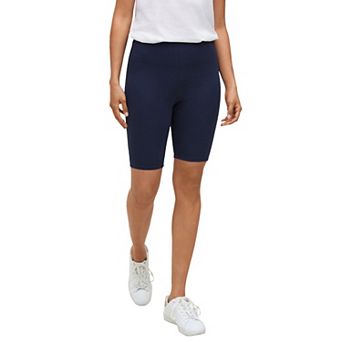 ellos Plus Size Stretch Knit Bike Shorts