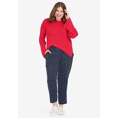 ellos Plus Size Woven Soft Pants