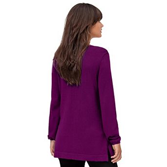ellos Plus Size V-Neck Sweater Tunic