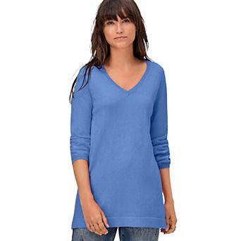 ellos Plus Size V-Neck Sweater Tunic