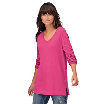 ellos Plus Size V-Neck Sweater Tunic