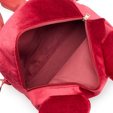 Disney's Minnie Mouse Velvet 3D Ears & Bow Mini Backpack