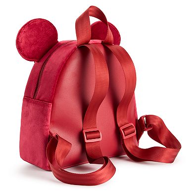 Disney's Minnie Mouse Velvet 3D Ears & Bow Mini Backpack
