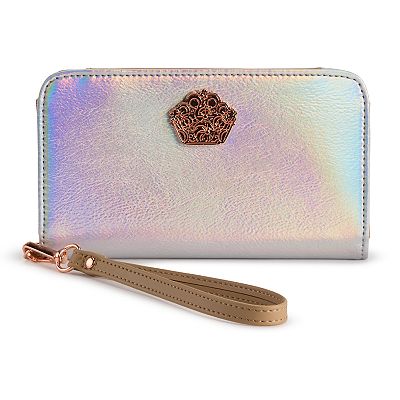 Jupe Iridescente Argentée - Taille 40 - Polyester Pour Fête/cocktail - Neuf Avec étiquettes