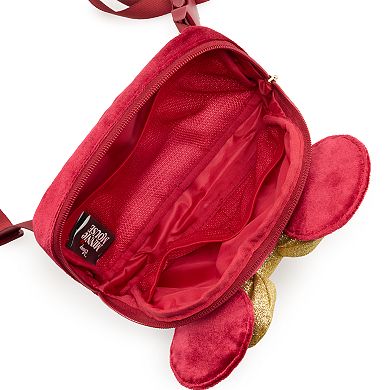 Disney's Minnie Mouse Quilted Bow Detailed Velvet Waist Pack
