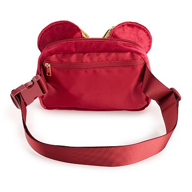Disney's Minnie Mouse Quilted Bow Detailed Velvet Waist Pack