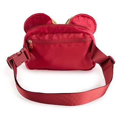 送料無料 いくらから Disney's Minnie Pack Waist Velvet Detailed Bow Quilted Mouse バッグ