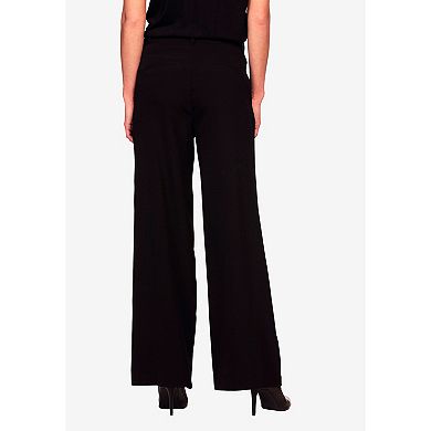 ellos Plus Size Woven Wide Leg Pants
