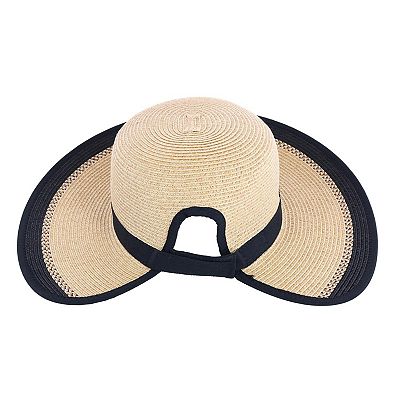 9948 Women\'s Toyo Braid Sun Hat With Ponytail Opening In Back Karen Keith Toyo Braid Sun Hat with Ponytail Opening in Back  main image 4