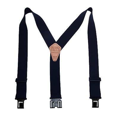 Perry Suspenders Men's Elastic 2 Inch Wide Hook End Suspenders (Tall Available)