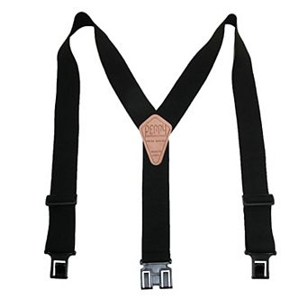 Men's Elastic 2 Inch Wide Hook End Suspenders
