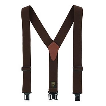 Men's Elastic 2 Inch Wide Hook End Suspenders