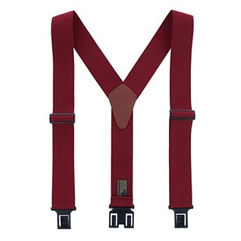 Men's Elastic 2 Inch Wide Hook End Suspenders