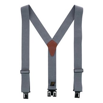 Men's Elastic 2 Inch Wide Hook End Suspenders