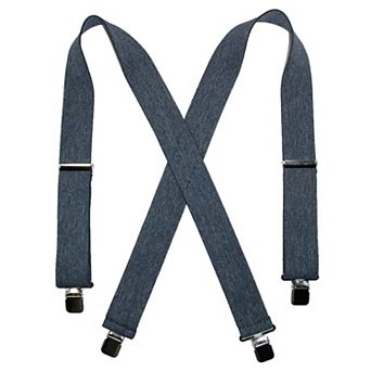 Men's Denim Clip-end 2 Inch Suspenders