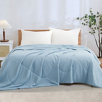 Unikome Instant Cool-to-touch Lightweight Reversible Cooling Blanket Oversize Summer Blanket