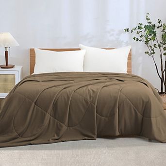 Unikome Instant Cool-to-touch Lightweight Reversible Cooling Blanket Oversize Summer Blanket