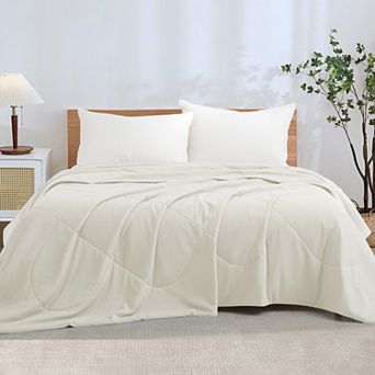 Unikome Instant Cool-to-touch Lightweight Reversible Cooling Blanket Oversize Summer Blanket