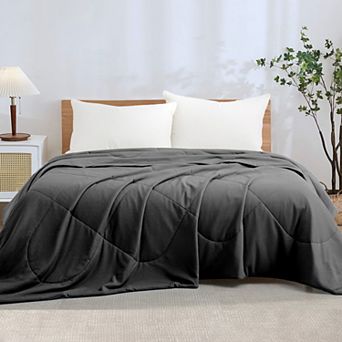 Unikome Instant Cool-to-touch Lightweight Reversible Cooling Blanket Oversize Summer Blanket