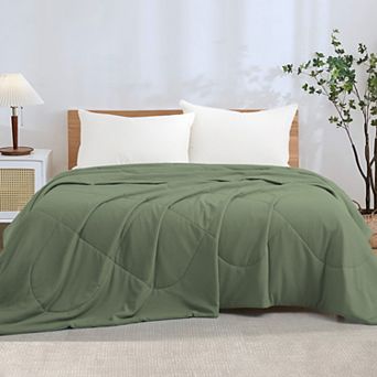 Unikome Instant Cool-to-touch Lightweight Reversible Cooling Blanket Oversize Summer Blanket