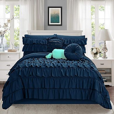 Elegant Comfort 10-pc Cinderella Comforter Set, Includes 6-pc Sheet Set With Sided Storage Pockets