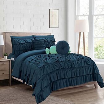 Elegant Comfort 10 pc Cinderella Comforter Set, Includes 6 pc Sheet Set With Sided Storage Pockets