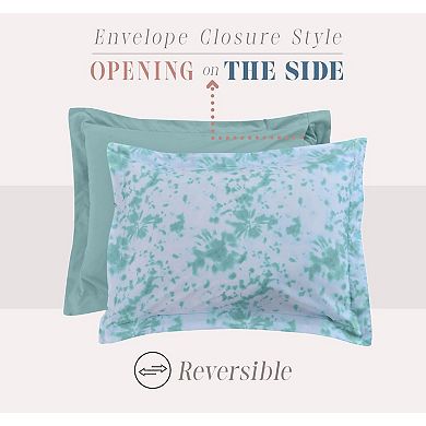 Elegant Comfort 10-pc Tie-dye Comforter Set, Includes 6-pc Sheet Set With Sided Storage Pockets