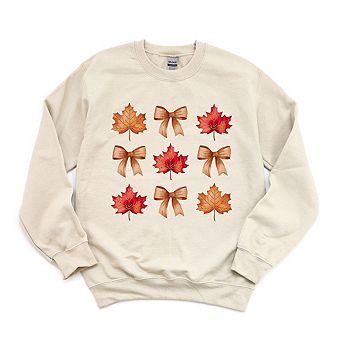 Coquette Fall Leaf Chart Sweatshirt