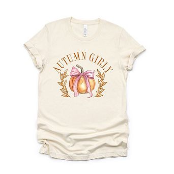 Coquette Autumn Girly Short Sleeve Graphic Tee