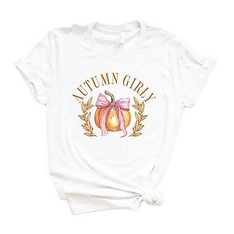 Coquette Autumn Girly Short Sleeve Graphic Tee