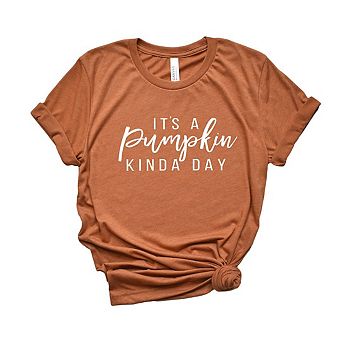It's A Pumpkin Kinda Day Short Sleeve Graphic Tee