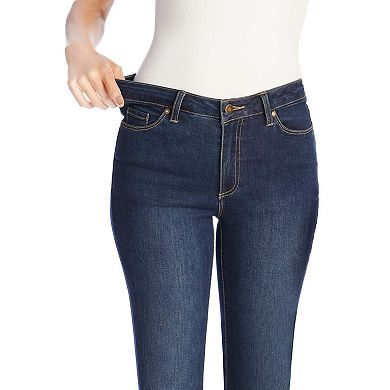 Woman Within Plus Size Tall Straight-Leg Stretch Comfort Denim Five-Pocket Jeans