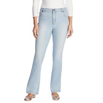 Woman Within Plus Size Tall Stretch Denim Five-Pocket Bootcut Jeans