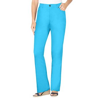 Woman Within Plus Size Tall Stretch Denim Five-Pocket Bootcut Jeans