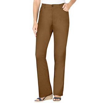 Woman Within Plus Size Tall Stretch Denim Five-Pocket Bootcut Jeans