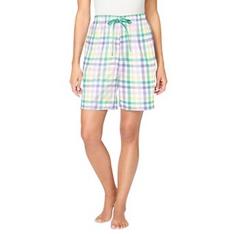 Dreams & Co. Plus Size Woven Sleep Short