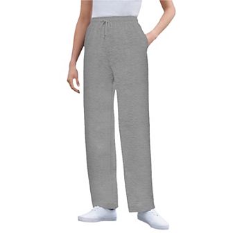 Woman Within Plus Size Tall Better-Fleece Pull-On Drawstring Sweatpants