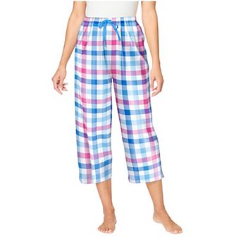 Dreams & Co. Plus Size Woven Sleep Capri Pant