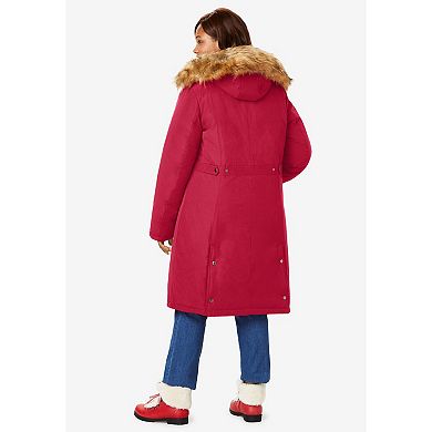 Woman Within Plus Size The Arctic Parka In Knee Length