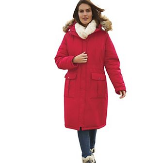 Woman Within Plus Size The Arctic Parka In Knee Length