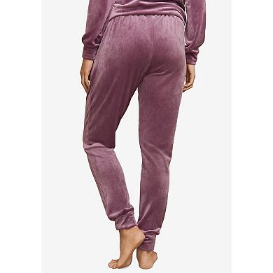 ellos Women's Plus Size Velour Jogger Pants