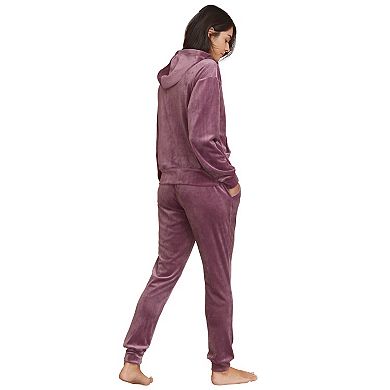 ellos Plus Size Stretch Velour Jogger Pull-On Pants